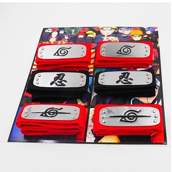 Naruto cos headbands set(6pcs a set)