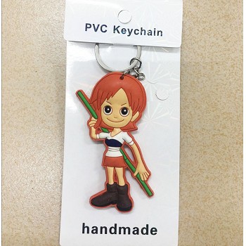 One Piece Nami two-sided key chain