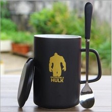 Hulk cup+lid+spoon a set