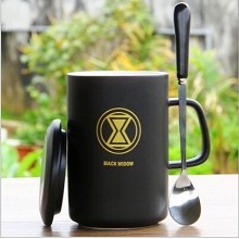 Black Widow cup+lid+spoon a set