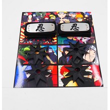 Naruto cos headbands+ weapons set(6pcs a set)