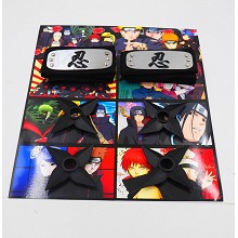 Naruto cos headbands+ weapons set(6pcs a set)