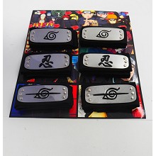 Naruto cos headbands set(6pcs a set)