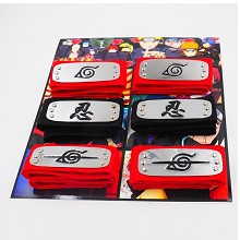 Naruto cos headbands set(6pcs a set)