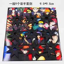 Naruto cos weapons set(9pcs a set)