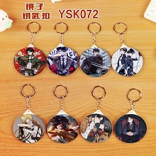 Attack on Titan mirror key chains set(8pcs a set)