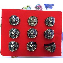 Hero Moba rings set(9pcs a set)