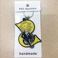 One Piece Sanji two-sided key chain