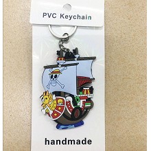 One Piece two-sided key chain