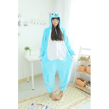 Fairy Tail flano bpyjama pajamas dress hoodie