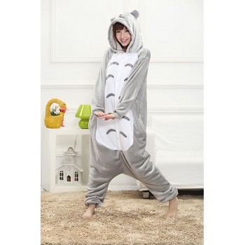 Cartton TOTORO flano bpyjama pajamas dress hoodie