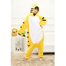 Cartton animal tiger flano bpyjama pajamas dress h...