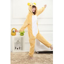 Cartton Rilakkuma flano bpyjama dress hoodie