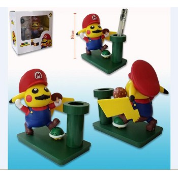 Pokemon pikachu cos mario figure