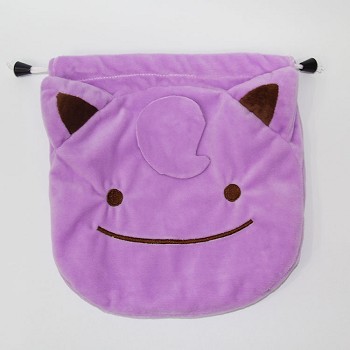 Pokemon plush drawstring bag