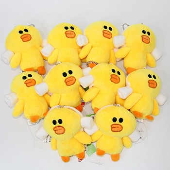 4inches Bear Brown plush dolls set(10pcs a set)