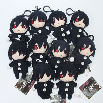 4.8inches Kuroshitsuji plush dolls set(10pcs a set)