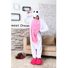 Cartton animal Unicorn flano bpyjama dress hoodie