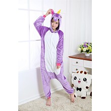 Cartton animal My Little Pony flano bpyjama dress hoodie