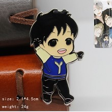 Yuri on ice pin brooch