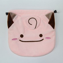 Pokemon plush drawstring bag