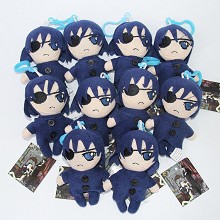 4.8inches Kuroshitsuji plush dolls set(10pcs a set...