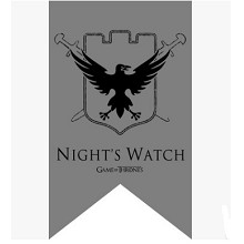 Game of Thrones NIGHT'S WATCH cos flag