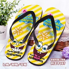 Spongebob shoes slippers a pair