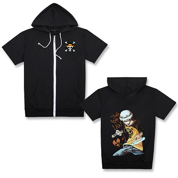 One Piece Law short sleeve hoodie