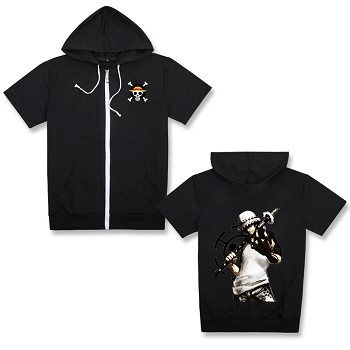 One Piece Law short sleeve hoodie