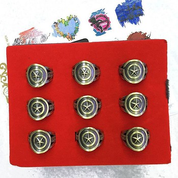 Captain America rings set(9pcs a set)