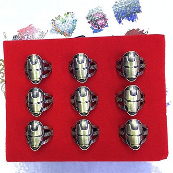 Iron Man rings set(9pcs a set)