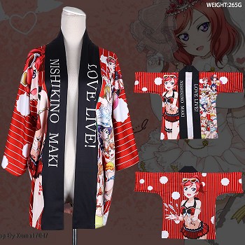 Lovelive Maki Nishikino kimono cloak mantle hoodie