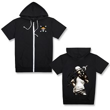 One Piece Law short sleeve hoodie