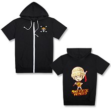 One Piece Law short sleeve hoodie