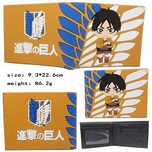 Attack on Titan anime silicon wallet