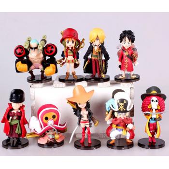 One Piece anime figures set(9pcs a set)