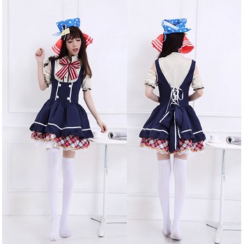 Love Live Rin Hoshizora cosplay dress cloth a set