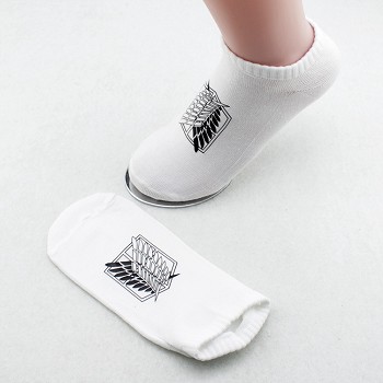 Attack on Titan cotton short socks a pair