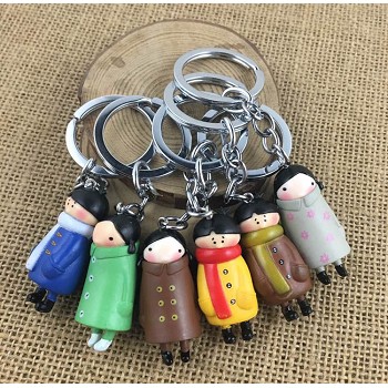 The other anime figure doll key chains set(6pcs a set)