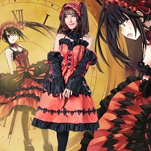 Date A Live Kurumi cosplay dress cloth a set