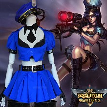 League of Legends Caitlyn cosplay dress cloth a se...