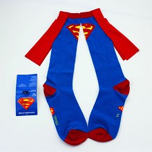 Super man cotton socks a pair