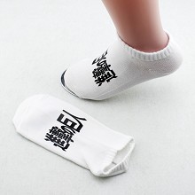 Attack on Titan cotton short socks a pair