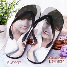 Star Yang Yang rubber flip flops slippers a pair