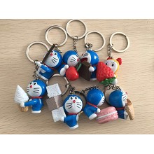 Doraemon figure doll key chains set(8pcs a set)