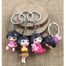 Dora the Explorer figure doll key chains set(4pcs a set)
