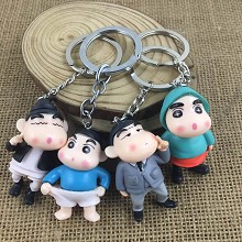 Crayon Shin-chan figure doll key chains set(4pcs a...