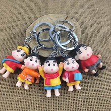 Crayon Shin-chan figure doll key chains set(4pcs a...