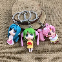 Puella Magi Madoka Magica figure doll key chains set(3pcs a set)
